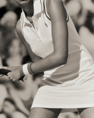 SRC Polo Dress - White/Forest