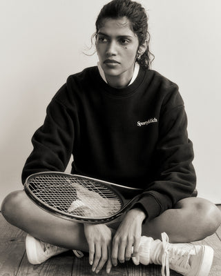 Play Tennis Crewneck - Navy/White