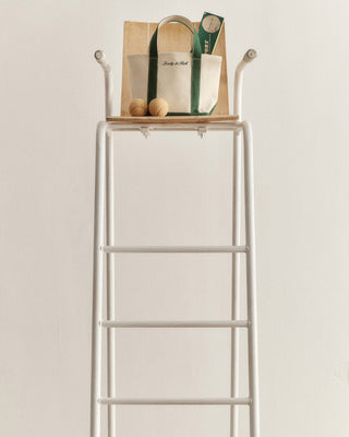 Signature Logo Mini Tote - Natural/Forest Green