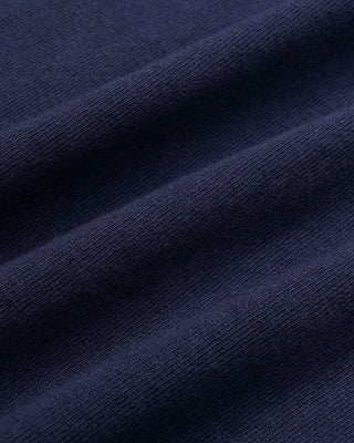 Close-up of dark blue fabric texture