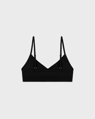 Signature Logo Mini Sports Bra - Black/White