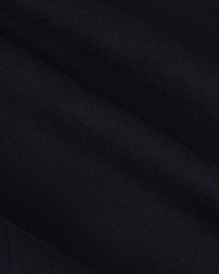 Signature Logo Wool Overcoat - Black