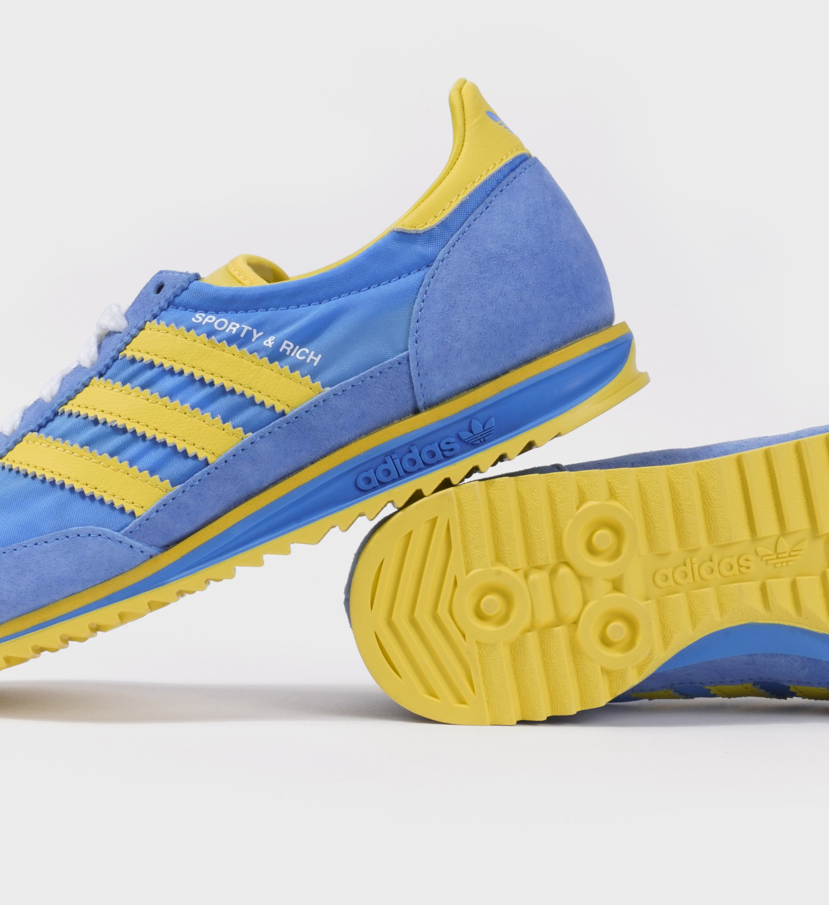 adidas x Sporty & Rich SL72 (Blue/Yellow/White), 5.5 adidas x Sporty & Rich SL72 (Blue/Yellow/White), 5.5