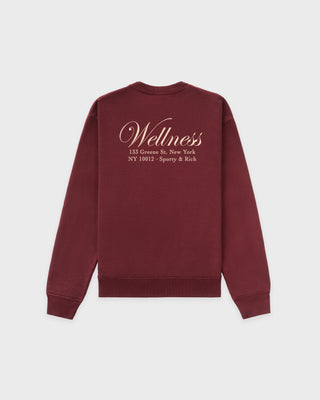 Soho Crewneck - Merlot/Cream