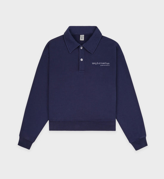 Spa Polo - Navy/White