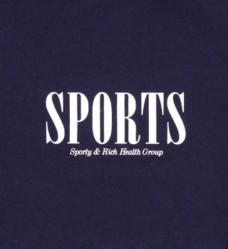 Sports Crewneck - Navy/White