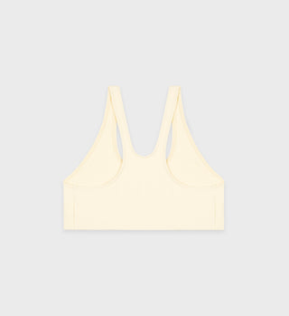 Action Logo Sports Bra - Faded Yellow/Black