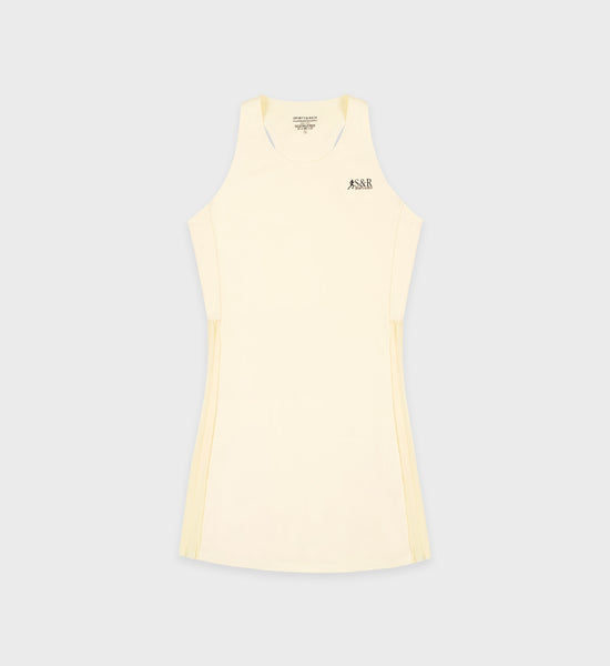 Action Logo Tennis Dress - Faded Yellow/Black