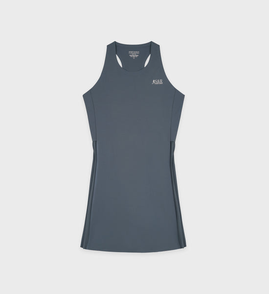 Action Logo Tennis Dress - Slate/White