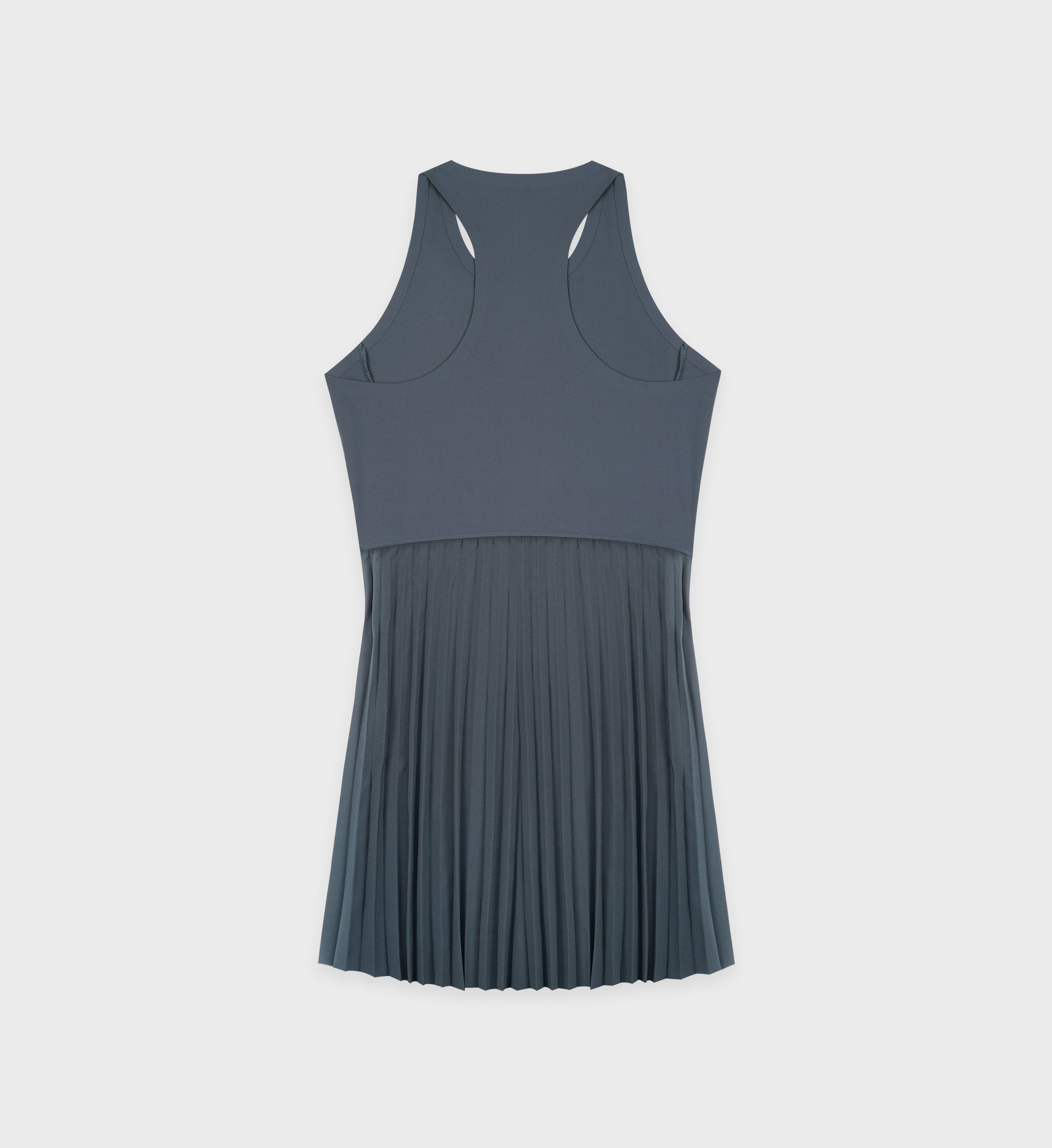 Action Logo Tennis Dress - Slate/White Sporty & Rich Action Logo Tennis Dress - Slate/White Sporty & Rich