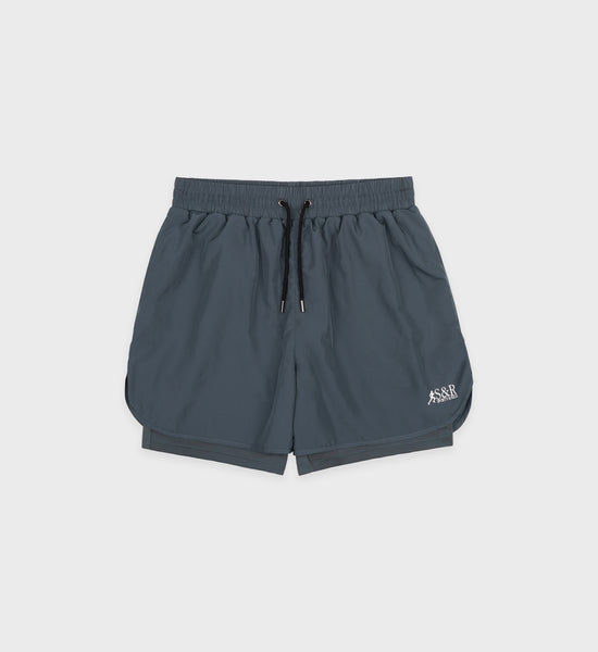 Action Logo Men's Sports Short - Slate/White