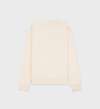 S&R Athletic Club Crewneck - Cream/Merlot