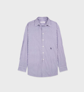 SRC Oversized Shirt - Navy Striped