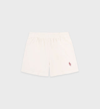 SRC Velour Short - Off White/Merlot