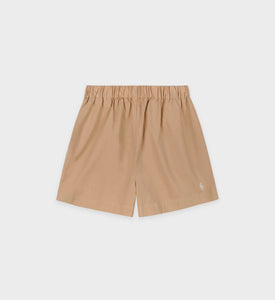 SRC Poplin Short - British Tan/White