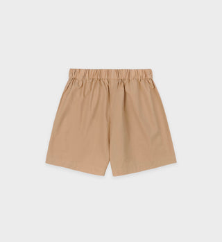 SRC Poplin Short - British Tan/White