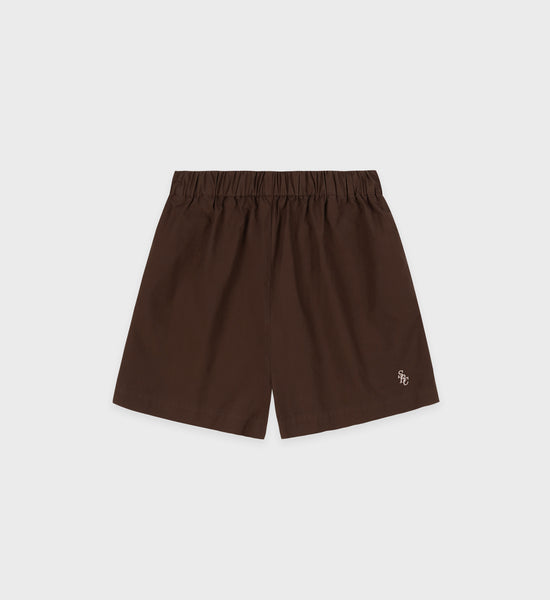 SRC Poplin Short - Chocolate/White