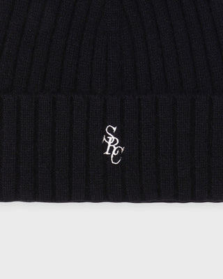 SRC Cashmere Beanie - Black/White