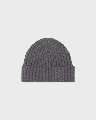 SRC Cashmere Beanie - Cool Gray/White