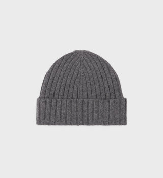 SRC Cashmere Beanie - Gray/White