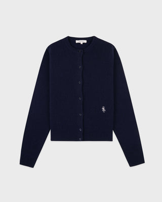 SRC Cashmere Cardigan - Navy/White