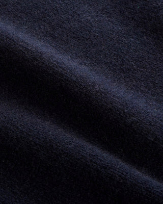 Close-up of dark blue fabric texture