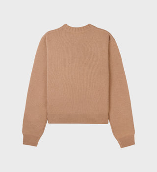 SRC Cashmere Crewneck - Camel/White