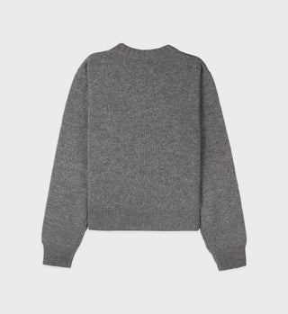 SRC Cashmere Crewneck - Gray/White