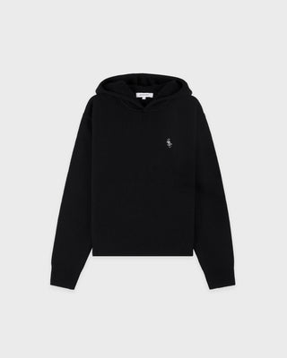 SRC Cashmere Hoodie - Black/White