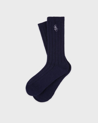 SRC Cashmere Socks - Navy