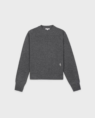 SRC Cashmere Sweater - Cool Gray/White