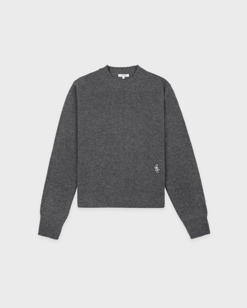 SRC Cashmere Sweater - Cool Gray/White