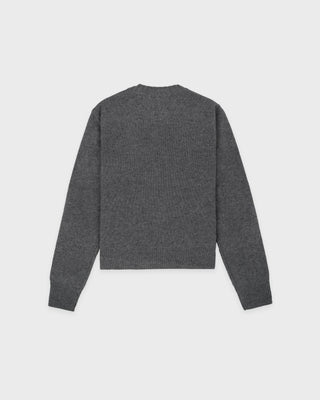 SRC Cashmere Sweater - Cool Gray/White