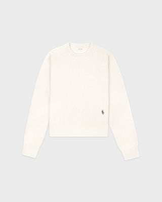 SRC Cashmere Sweater - Ecru/Navy
