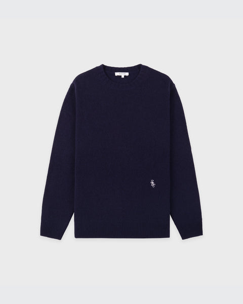 SRC Cashmere Sweater Men - Navy/White