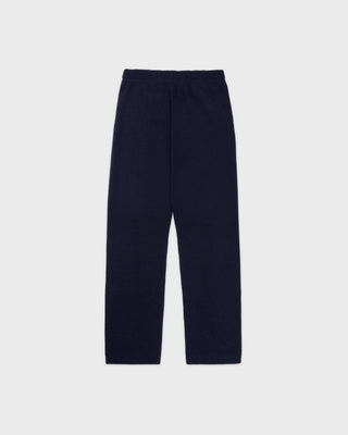 Navy blue pants on a white background