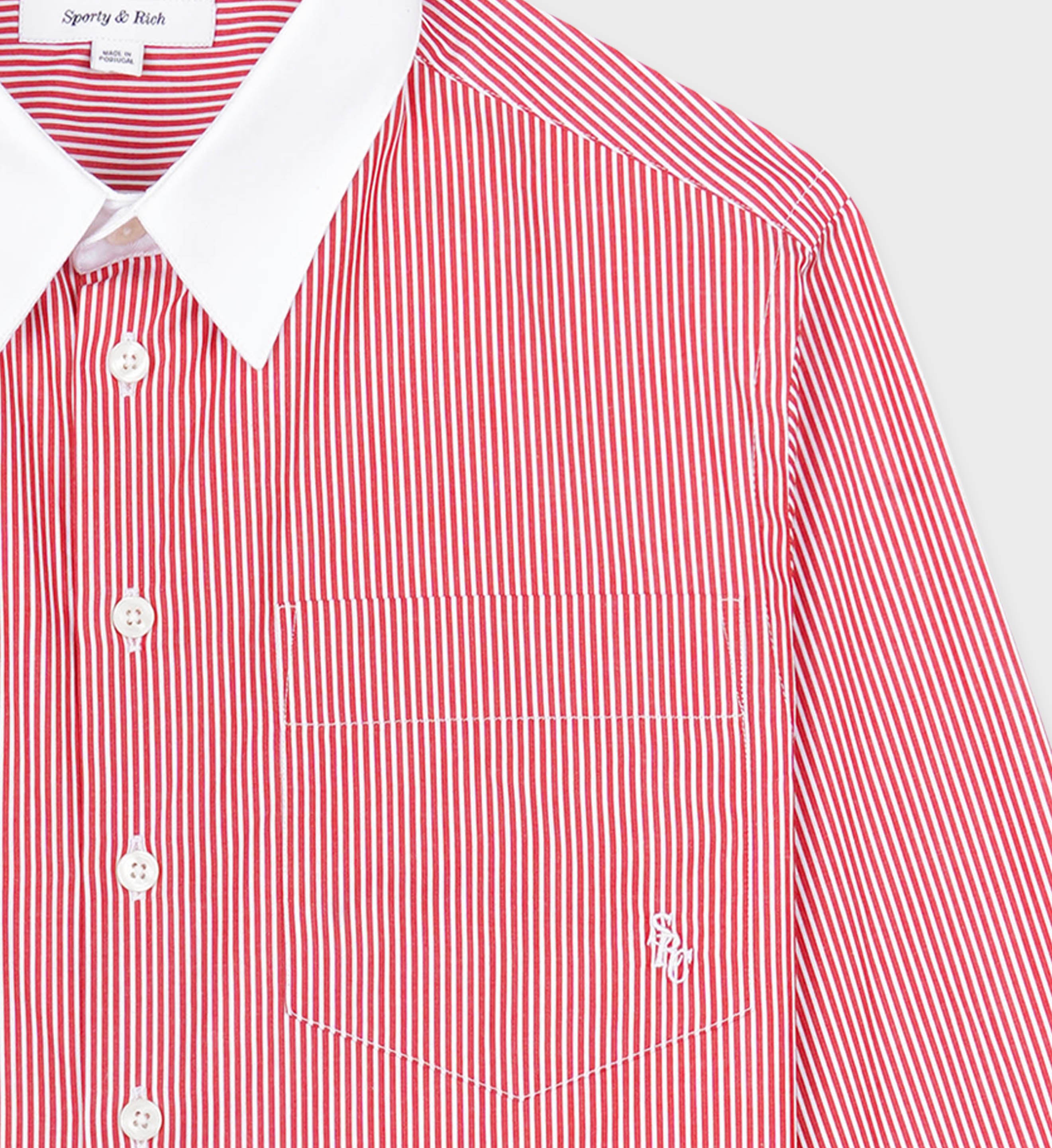 mens white dress shirt with red stripes Paul Alexander Red Striped Dress Shirt Ties By Marcus