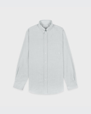 SRC Oversized Oxford Shirt Men - Forest striped