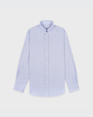 SRC Oversized Oxford Shirt Men - Navy Stripe
