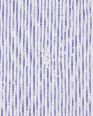 SRC Oversized Oxford Shirt Men - Navy Stripe