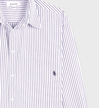 SRC Oversized Shirt - Blue Striped