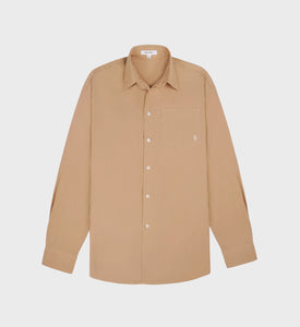 SRC Oversized Shirt - British Tan/White