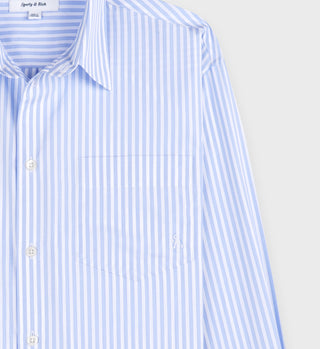 SRC Oversized Shirt - Light Blue Striped