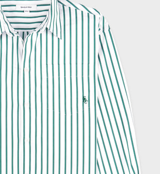 SRC Oversized Shirt - Green Striped