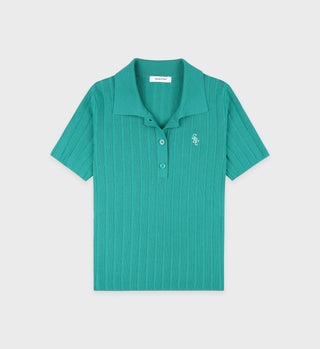 SRC Ribbed Polo - Spring Green