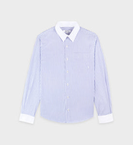 SRC Shirt - White/Blue Striped
