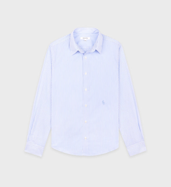 Chemise SRC - Blanc/Bleu Clair Rayé