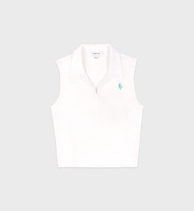 SRC Sports Polo Vest - Coconut/Caribbean