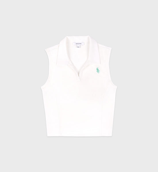 SRC Sports Polo Vest - Coconut/Caribbean