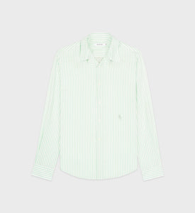 SRC Tencel Shirt - Washed Kelly Striped